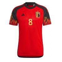Belgium Youri Tielemans #8 Replica Home Shirt World Cup 2022 Short Sleeve